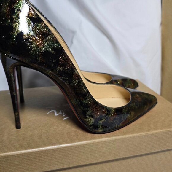 Christian Louboutin Pigalle Follies 100 Patent Milky Way - Picture 9 of 14